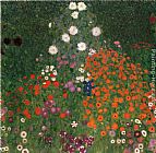 Gustav Klimt Bauerngarten painting